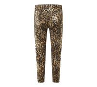 7/8-Hose ANGELS "ORNELLA", Damen, Gr. 40, N-Gr, beige (sand beach), Web, Obermaterial: 97% Baumwolle, 3% Elasthan, animal-print, slim fit, Hosen 7/8-Hose, mit Animal-Print (79672852-40)