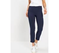 7/8-Hose BONPRIX, Damen, Gr. 38, N-Gr, dunkelblau, Web, Obermaterial: 73% Viskose, 23% Polyamid, 4% Elasthan, festlich, slim fit, Hosen 7/8-Hose, aus elastischem Materialmix mit Viskose, slim fit Pass