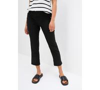 7/8-Hose BONPRIX, Damen, Gr. 44, N-Gr, schwarz, Web, Obermaterial: 71% Polyester, 25% Viskose, 4% Elasthan, unifarben, slim fit 7/8-Länge, Hosen 7/8-Hose, niedrige Leibhöhe, elastisch und formstabil (