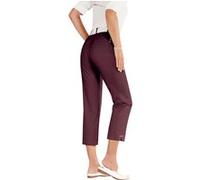 7/8-Hose COSMA, Damen, Gr. 54, Normalgrößen, rot (bordeaux), 97% Baumwolle, 3% Elasthan, unifarben, 7/8-Länge, Hosen 7/8-Hose (386776-54) bordeaux