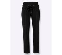 7/8-Hose CASUAL LOOKS, Damen, Gr. 44, Normalgrößen, schwarz, 98% Baumwolle, 2% Elasthan, unifarben, 7/8-Länge, Hosen 7/8-Hose (47443569-44) schwarz