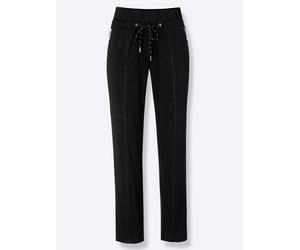 7/8-Hose CASUAL LOOKS, Damen, Gr. 44, Normalgrößen, schwarz, 98% Baumwolle, 2% Elasthan, unifarben, 7/8-Länge, Hosen 7/8-Hose (47443569-44) schwarz