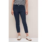 7/8-Hose CECIL, Damen, Gr. 32, Länge 26, blau (urban navy blau), Web, 98% Baumwolle, 2% Elasthan, unifarben, normal 7/8-Länge, Hosen 7/8-Hose, aus Baumwolle mit Stretchanteil (59926969-32) urban navy