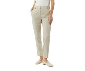 7/8-Hose COMMA, Damen, Gr. 36, N-Gr, beige (sand), Obermaterial: 66% Polyester, 32% Viskose, 2% Elasthan. Futter: 100% Polyester, unifarben, slim fit lang, Hosen 7/8-Hose, mit Gürtelschlaufen (5970914