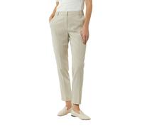 7/8-Hose COMMA, Damen, Gr. 44, N-Gr, beige (sand), Obermaterial: 66% Polyester, 32% Viskose, 2% Elasthan. Futter: 100% Polyester, unifarben, slim fit lang, Hosen 7/8-Hose, mit Gürtelschlaufen (5970914