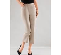 7/8-Hose COSMA, Damen, Gr. 46, Normalgrößen, grau (stein), 97% Baumwolle, 3% Elasthan, unifarben, 7/8-Länge, Hosen 7/8-Hose (638241-46) stein