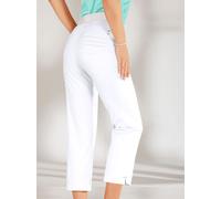 7/8-Hose COSMA, Damen, Gr. 46, Normalgrößen, weiß, 97% Baumwolle, 3% Elasthan, unifarben, 7/8-Länge, Hosen 7/8-Hose (337348-46) weiß
