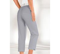 7/8-Hose COSMA, Damen, Gr. 48, Normalgrößen, grau (hellgrau), 97% Baumwolle, 3% Elasthan, unifarben, 7/8-Länge, Hosen 7/8-Hose (600326-48) hellgrau