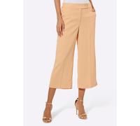 7/8-Hose CREATION L, Damen, Gr. 46, Normalgrößen, beige (apricot), 96% Polyester, 4% Elasthan, unifarben, Hosen 7/8-Hose (67984406-46) apricot