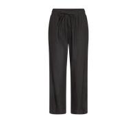 7/8-Hose FREEQUENT "FQLAVA-ANKLE-PA", Damen, Gr. XL, N-Gr, schwarz, Web, Obermaterial: 55% Leinen, 45% Viskose, meliert, unifarben, 7/8-Länge, Hosen 7/8-Hose, aus Leinen und mit Kordelzug (23299904-XL