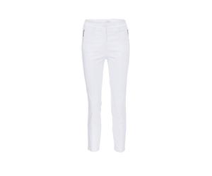 7/8-Hose GOLDNER "Kurzgröße Elastische Hose mit extra Nähten", Damen, Gr. 25, K-Gr, weiß, Obermaterial: 67% Baumwolle CO. 28% Polyamid PA. 5% Elasthan EL., normal, Hosen 7/8-Hose, Ohne (83308000-25) w