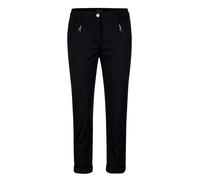 7/8-Hose GOLDNER "Kurzgröße Lässige Chinohose mit Peach-Finish", Damen, Gr. 25, K-Gr, blau (marine), Obermaterial: 97% Baumwolle CO. 3% Elasthan EL., Hosen 7/8-Hose (37724021-25) marine