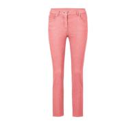 7/8-Hose GOLDNER "Kurzgröße Schmale Stretchhose BELLA", Damen, Gr. 21, K-Gr, orange (lachsrosa), Obermaterial: 65% Baumwolle CO. 31% Polyester PES. 4% Elasthan EL., normal, Hosen 7/8-Hose, Ohne (37162