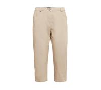 7/8-Hose GOLDNER "Kurzgröße Sportliche Capri-Jeanshose Carla", Damen, Gr. 26, K-Gr, beige (sand), Obermaterial: 100% Baumwolle CO., Hosen 7/8-Hose (71042605-26) sand