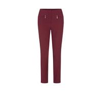 7/8-Hose GOLDNER "Kurzgröße Stretchhose LOUISA, dehnbar & mit Taschen", Damen, Gr. 21, K-Gr, rot (bordeaux), Obermaterial: 67% Baumwolle CO. 28% Polyamid PA. 5% Elasthan EL., normal, Hosen 7/8-Hose, O