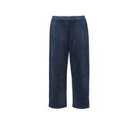 Trendstarke Culotte in Velourslederoptik blau 20 3/4-Länge