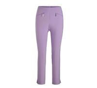 7/8-Hose GOLDNER "Stretchhose LOUISA, dehnbar & mit Taschen", Damen, Gr. 52, N-Gr, lila, Obermaterial: 67% Baumwolle CO. 28% Polyamid PA. 5% Elasthan EL., normal, Hosen 7/8-Hose, Ohne (83422600-52) li
