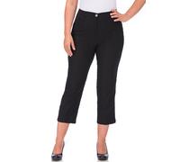 7/8-Hose KJBRAND "BEA 7/8", Damen, Gr. 48, N-Gr, schwarz, Web, Obermaterial: 47% Baumwolle, 45% Polyester, 6% Viskose, 2% Elasthan, figurumspielend 7/8-Länge, Hosen 7/8-Hose, bügelfrei (39240408-48) s