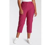 7/8-Hose KJBRAND "BEA 7/8", Damen, Gr. 50, N-Gr, pink, Web, Obermaterial: 47% Baumwolle, 45% Polyester, 6% Viskose, 2% Elasthan, figurumspielend 7/8-Länge, Hosen 7/8-Hose, bügelfrei (73082628-50) pink