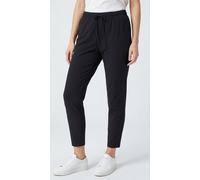 7/8-Hose KJBRAND "Susie XS", Damen, Gr. 44, N-Gr, schwarz, Web, Obermaterial: 75% Polyamid, 25% Elasthan, unifarben, schmal 7/8-Länge, Hosen 7/8-Hose, in großen Größen, mit Bindeband (56656447-44) sch