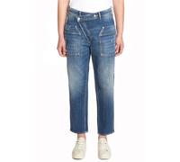 7/8-Hose LE TEMPS DES CERISES "COSY", Damen, Gr. 25, EURO-Größen, blau, 98% Baumwolle, 2% Elasthan, Hosen 7/8-Hose, mit 7/8-Länge (65364166-25) blau