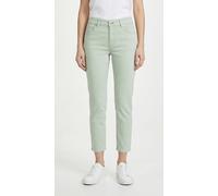 7/8-Hose MAC "Melanie Summer", Damen, Gr. 34, Länge 27, grün (wrought iron ppt), Twill, Obermaterial: 97% Baumwolle, 3% Elasthan, figurbetont, Hosen 7/8-Hose, Verkürzt in sommerlicher Qualität (641080