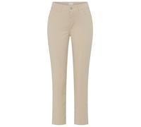 7/8-Hose MAC "Melanie Summer", Damen, Gr. 44, Länge 27, beige (smoothly beige ppt), Twill, Obermaterial: 97% Baumwolle, 3% Elasthan, figurbetont, Hosen 7/8-Hose, Verkürzt in sommerlicher Qualität (507