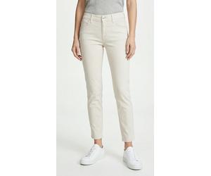 7/8-Hose MAC "SLIM 7/8", Damen, Gr. 46, Länge 27, beige (pumice stone ppt), Web, Obermaterial: 97% Baumwolle, 3% Elasthan, slim fit 7/8-Länge, Hosen 7/8-Hose, in ultraleichter Qualität (21656828-46) p