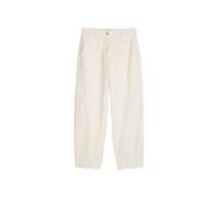 7/8-Hose MARC O'POLO, Damen, Gr. 44, N-Gr, weiß cotton, Twill, Obermaterial: 98% Baumwolle, 2% Elasthan, 7/8-Länge, Hosen 7/8-Hose, Model Minu barrel aus Organic Cotton-Twill, Barrel Fit (27655803-44)