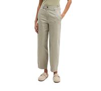 7/8-Hose MARC O'POLO "MINU Barrel", Damen, Gr. 38, N-Gr, ashy moss, Twill, Obermaterial: 98% Baumwolle, 2% Elasthan, 7/8-Länge, Hosen 7/8-Hose, Model Minu barrel aus Organic Cotton-Twill, Barrel Fit (
