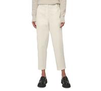 7/8-Hose MARC O'POLO "Pants, modern chino style, tapered leg, high rise, welt pocket", Damen, Gr. 36, N-Gr, beige (chalky sand), Web, Obermaterial: 97% Baumwolle, 3% Elasthan, Hosen 7/8-Hose, im moder