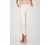 7/8-Hose MONARI "Hose Bügelfalte", Damen, Gr. 36, N-Gr, beige, Web, Obermaterial: 66% Baumwolle, 29% Polyamid, 5% Elasthan, unifarben, regular fit 7/8-Länge, Hosen 7/8-Hose, Regular fit mit Bügelfalte