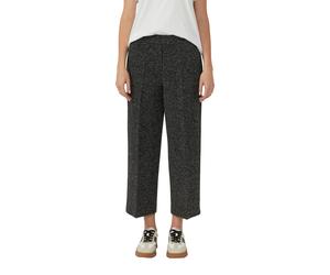 7/8-Hose S.OLIVER, Damen, Gr. 34, N-Gr, schwarz, Web, Obermaterial: 45% Viskose, 37% Polyamid, 11% Polyester, 7% Elasthan, meliert, normal 7/8-Länge, Hosen 7/8-Hose, in melierter Optik (97678629-34) s