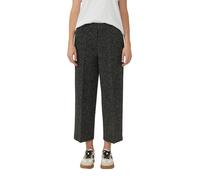 7/8-Hose S.OLIVER, Damen, Gr. 46, N-Gr, schwarz, Web, Obermaterial: 45% Viskose, 37% Polyamid, 11% Polyester, 7% Elasthan, meliert, normal 7/8-Länge, Hosen 7/8-Hose, in melierter Optik (97678629-46) s