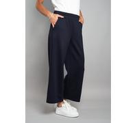 7/8-Hose SEIDEL MODEN, Damen, Gr. 40, N-Gr, nachtblau, Single Jersey, Obermaterial: 50% Polyester, 45% Viskose, 5% Elasthan, unifarben, Basic, lässig geschnitten 7/8-Länge, Hosen 7/8-Hose, MADE IN GER