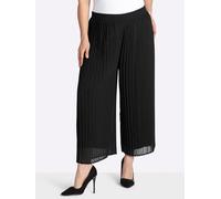 7/8-Hose SHEEGO, Damen, Gr. 56, Normalgrößen, schwarz, 100% Polyester, unifarben, Hosen 7/8-Hose (45404346-56) schwarz