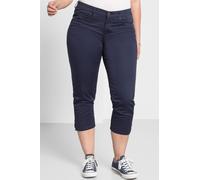 7/8-Hose SHEEGO, Damen, Gr. 58, Normalgrößen, blau (marine), 97% Baumwolle, 3% Elasthan, unifarben, Hosen 7/8-Hose (16449627-58) marine