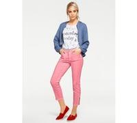 7/8-Hose HEINE, Damen, Gr. 40, Normalgrößen, pink (softpink), 98% Baumwolle, 2% Elasthan, Miedereinsatz:85% Polyester, 15% Elasthan, unifarben, 7/8-Länge, Hosen 7/8-Hose (90086104-40) softpink