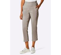 7/8-Hose STEHMANN, Damen, Gr. 18, Kurzgrößen, beige (sesam), 76% Lyocell, 19% Polyamid, 5% Elasthan, unifarben, 7/8-Länge, Hosen 7/8-Hose (66138853-18) sesam