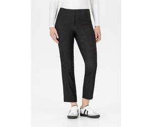 7/8-Hose STEHMANN "Igor", Damen, Gr. 44, N-Gr, anthrazit melange, Web, Obermaterial: 47% Polyester, 26% Viskose, 23% Polyamid, 4% Elasthan, meliert, straight fit 7/8-Länge, Hosen 7/8-Hose, Straight Fi
