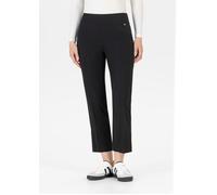 7/8-Hose STEHMANN "Ina", Damen, Gr. 36, N-Gr, schwarz, Jersey, Obermaterial: 68% Viskose, 27% Polyamid, 5% Elasthan, unifarben, straight fit 7/8-Länge, Hosen 7/8-Hose, Straight Fit, mit seitlichen Sch