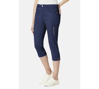 7/8-Hose STOOKER WOMEN "Tahiti Fashion Capri Slim Fit", Damen, Gr. 38, Länge 21, blau (blauberry), Twill, 97% Baumwolle, 3% Elasthan, eng 7/8-Länge, Hosen 7/8-Hose, Capri Slim Fit Casual Clean Wash Tw