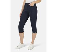 7/8-Hose STOOKER WOMEN "Tahiti Twill Capri Slim Fit", Damen, Gr. 36, Länge 21, blau (blau night), Twill, 70% Viskose, 26% Polyamid, 4% Elasthan, eng 7/8-Länge, Hosen 7/8-Hose, Capri Slim Fit Casual Cl