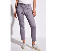 Street One Frauen 7/8-Satinhose in Lila, Gr: 36