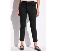 Street One Frauen 7/8-Satinhose in Schwarz, Gr: 36