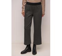 7/8-Hose STREET ONE, Damen, Gr. 40, Länge 26, light terra mocha, Stoff, 72% Polyester, 25% Viskose, 3% Elasthan, Minimalmuster, comfort fit 7/8-Länge, Hosen 7/8-Hose, High Waist (75574268-40) light te