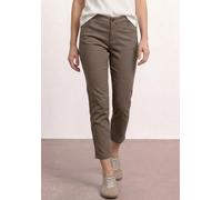 7/8-Hose STREET ONE, Damen, Gr. 42, Länge 26, cold brew braun, Web, 97% Baumwolle, 3% Elasthan, unifarben, comfort fit 7/8-Länge, Hosen 7/8-Hose, 4-Pocket Style (64907967-42) cold brew braun