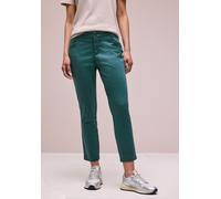 7/8-Hose STREET ONE, Damen, Gr. 42, Länge 26, grün (mediterra grün), Web, 97% Baumwolle, 3% Elasthan, unifarben, comfort fit 7/8-Länge, Hosen 7/8-Hose, 4-Pocket Style (49120423-42) mediterra grün
