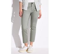 Street One Frauen 7/8-Satinhose in Grün, Gr: 42