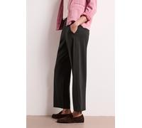 7/8-Hose STREET ONE, Damen, Gr. 44, Länge 28, deep earth, Stoff, 61% Viskose, 32% Polyamid, 7% Elasthan, unifarben, normal 7/8-Länge, Hosen 7/8-Hose, High Waist (78646056-44) deep earth